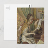 Zussen die de piano afspelen briefkaart (Voorkant / Achterkant)