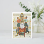 Zussen die vertrekken voor vakantie feestdagenkaart (Staand voorkant)