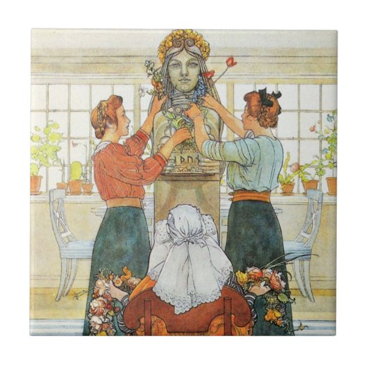 Zussen die vertrekken voor vakantie tegeltje (Voorkant)