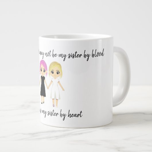 Zussen door hart grote koffiekop (Voorkant rechts)