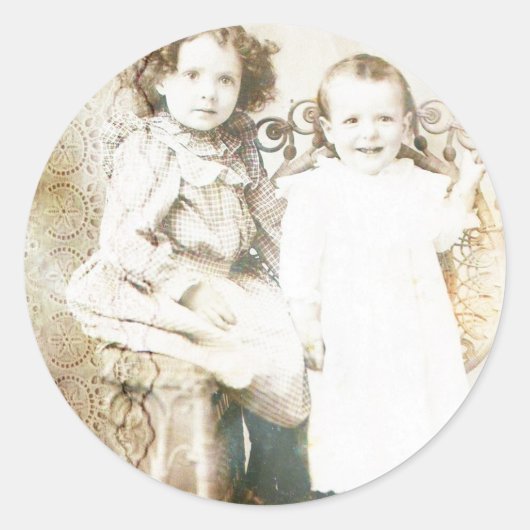 Zussen en kant ronde sticker (Voorkant)