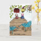 Zussen en vrienden kaart (Gele Bloem)