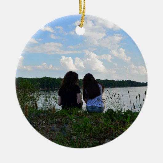 Zussen/familie Keramisch Ornament (Voorkant)