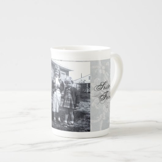 "Zussen groeien kostbaarder" kan zich aanpassen Porselein Kop (Voorkant rechts)