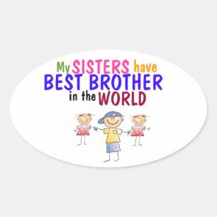 Zussen hebben Best Brother Sticker