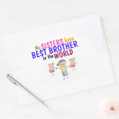 Zussen hebben Best Brother Sticker (Envelop)
