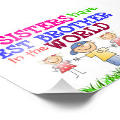 Zussen hebben de beste broederfoto foto afdruk (Hoek)