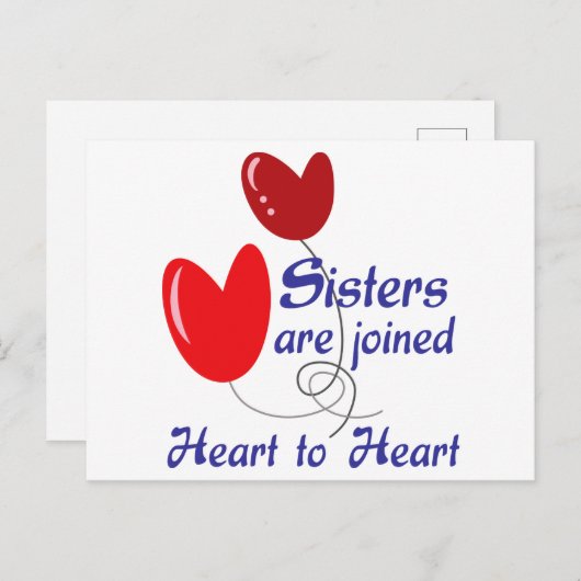 Zussen horen tot hart briefkaart (Voorkant / Achterkant)