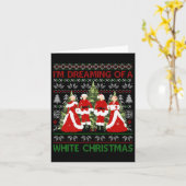 Zussen Ik droom van een witte kerstfilm 19 Kaart (Gele Bloem)