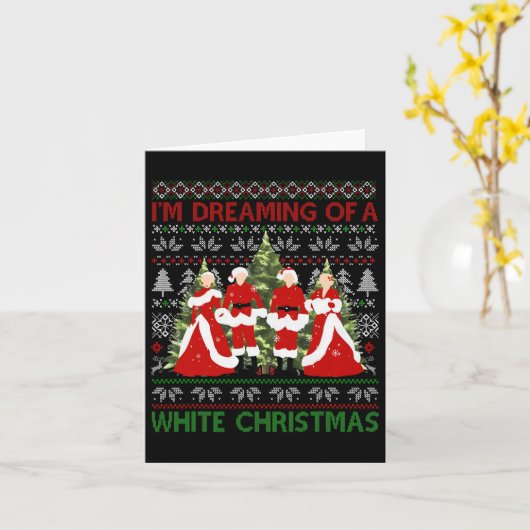 Zussen Ik droom van een witte kerstfilm 19 Kaart (Gele Bloem)