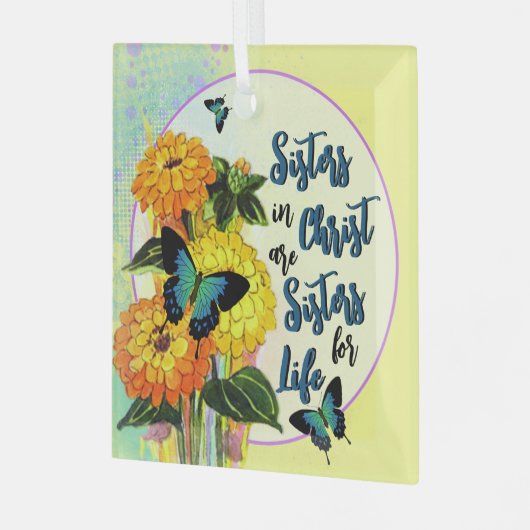 Zussen in het Ornament van Christus Glass (Voorkant links)