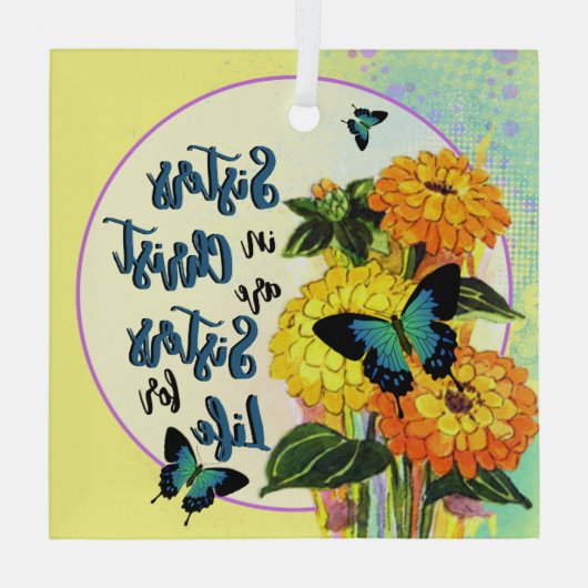 Zussen in het Ornament van Christus Glass (Achterkant)