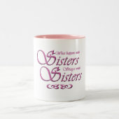 Zussen in roze tweekleurige koffiemok (Center)