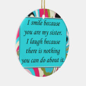 Zussen, kerstversiering keramisch ornament (Rechts)