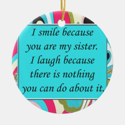 Zussen, kerstversiering keramisch ornament (Voorkant)