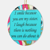 Zussen, kerstversiering keramisch ornament (Links)