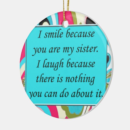 Zussen, kerstversiering keramisch ornament (Links)