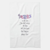 Zussen lijken op sterren theedoek (Verticaal)