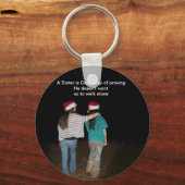 Zussen lopen niet alleen sleutelhanger (Voorkant)