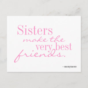 Zussen maken de beste vrienden - briefkaart