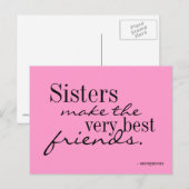 Zussen maken de beste vrienden - briefkaart (Voorkant / Achterkant)