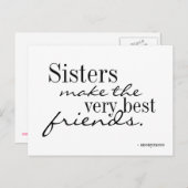 Zussen maken de beste vrienden - briefkaart (Voorkant / Achterkant)