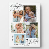 Zussen maken de beste vrienden foto collage fotoplaat (voorkant)