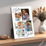 Zussen maken de beste vrienden foto collage fotoplaat<br><div class="desc">De zusters maken tot de Beste de eigenschappen van de de fotocollage van Vrienden 5 foto's,  typografiemanuscript "' Zussers maken de beste vrienden' in trendy letters,  namen en jaar. Perfect gepersonaliseerd cadeau voor zussen.</div>