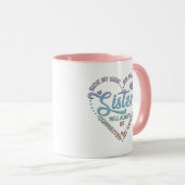 Zussen naast elkaar of mijlen uit elkaar mok (Voorkant rechts)