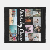 Zussen op keuzefoto Collage Persoonlijk BFF Fleece Deken (Voorkant (Horizontaal))