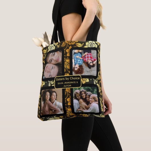 Zussen op keuzefoto Collage Persoonlijk BFF Tote Bag (Dichtbij)