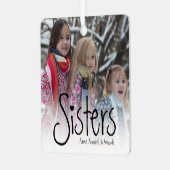 Zussen | Persoonlijke foto Metalen Ornament (Voorkant links)