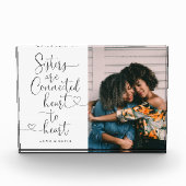 Zussen Verbonden hart met hart | Foto zuster (Voorkant)