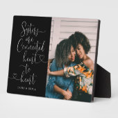 Zussen Verbonden hart met hart | Foto zuster Pl Fotoplaat (Zijkant)