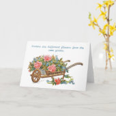 Zussen, verschillende bloemen uit dezelfde tuin kaart (Gele Bloem)