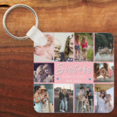 Zussen Voor Altijd – 10 Foto Aangepaste Collage Sl Sleutelhanger (Voorkant)
