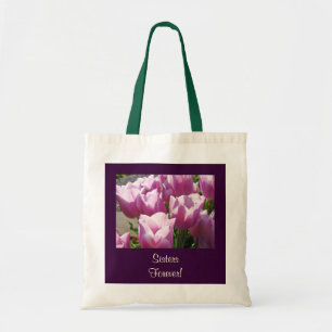 Zussen voor altijd! Boodschappentas Paarse Tulp Bl Tote Bag