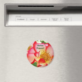 Zussen voor altijd! magneet Rood Wit Roze Roos (Insitu (Vaatwasser))