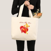 Zussen voor eender welk hart grote tote bag (Voorkant (product))