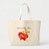 Zussen voor eender welk hart grote tote bag (Voorkant)