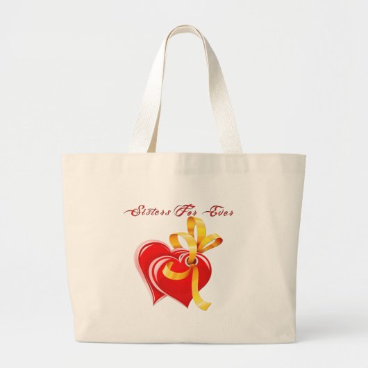Zussen voor eender welk hart grote tote bag (Voorkant)