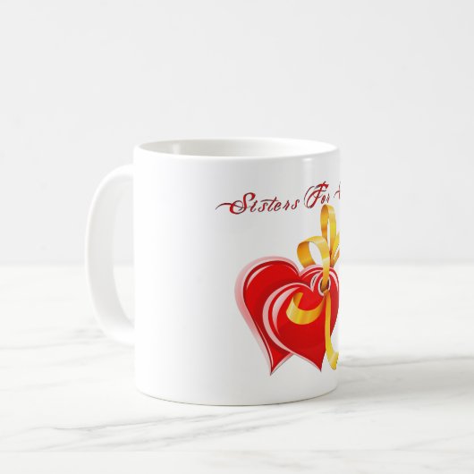 Zussen voor eender welk hart koffiemok (Voorkant links)