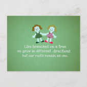 Zussen/vrienden Briefkaart (Voorkant)