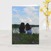 Zussen/vrienden Kaart (Gele Bloem)