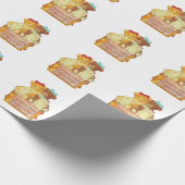 Zussen Vrienden Teddy Bears en Bunnys Cadeaupapier (Hoek)