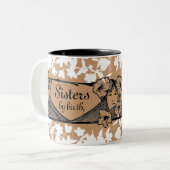 Zussen, vrienden tweekleurige koffiemok (Voorkant links)