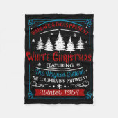 Zussen Witte Kerstfilm 1954 Pyjama Vakantie Fleece Deken (Voorkant)