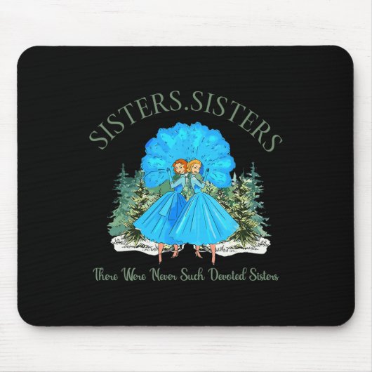 Zussen Witte Kerstfilm 1954 Pyjama Vakantie Muismat (Voorkant)