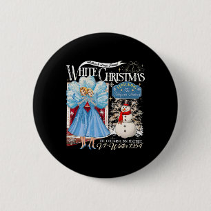 Zussen Witte Kerstfilm 1954 Pyjama Vakantie Ronde Button 5,7 Cm