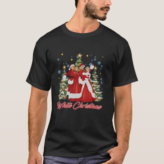 Zussen Witte Kerstfilm 1954 Pyjama Vakantie T-shirt (Voorkant)